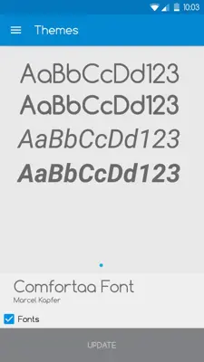 Comfortaa Font android App screenshot 1